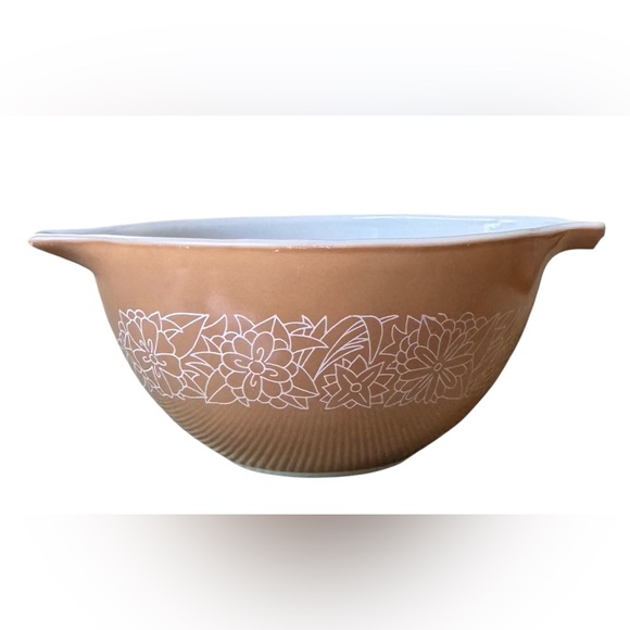 Vintage Pyrex Woodland Nesting Cinderella Bowls 1.5 Q 442 Brown & 750ml 441 Sand - Picture 4 of 12